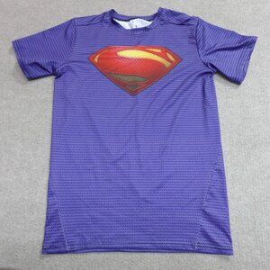 Cody Lundin Shirt Large Blue Superman Rashguard Compression